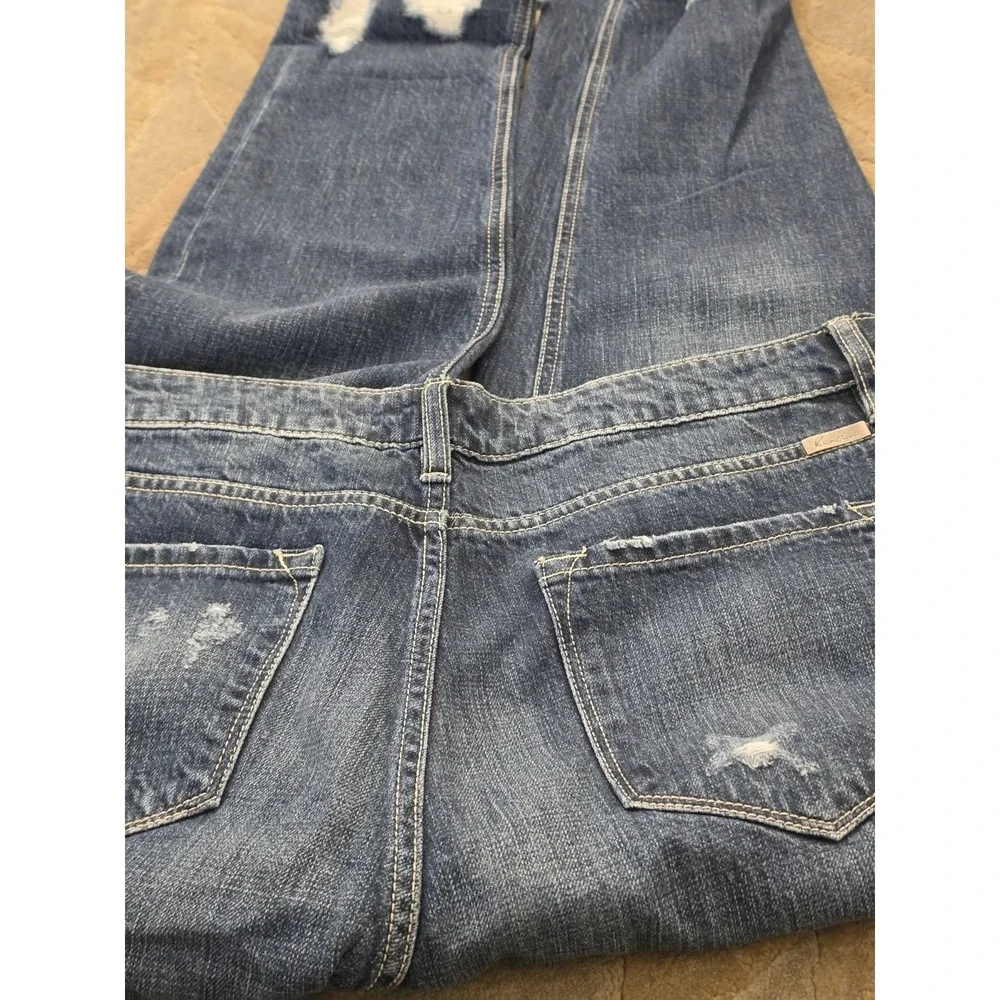 Kancan‎ Dark Wash Jeans Hi Distressing Size 13 / 30  Thrashed